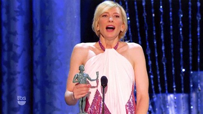Cate Blanchett Jerked Off Her SAG Award