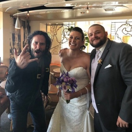 Keanu Reeves crashed a couple of weddings: promotion or just friendly?