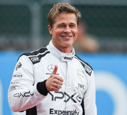 Brad Pitt is getting drunk in pubs after he films scenes for his Formula 1 movie