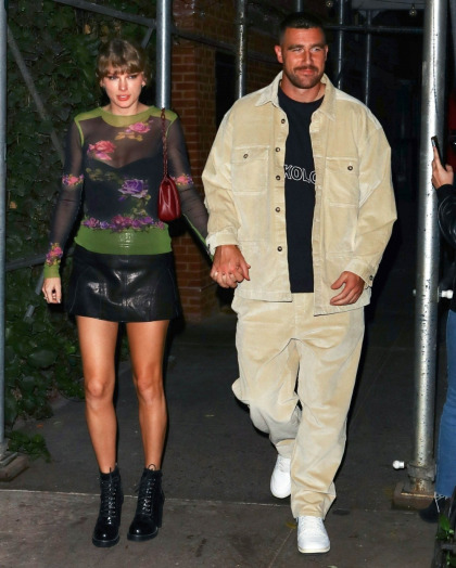 Taylor Swift & Travis Kelce stepped out at the Waverly Inn on Sunday night
