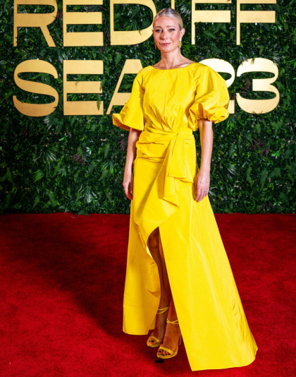 Gwyneth Paltrow wore Carolina Herrera at the Red Sea film festival: Big Bird-esque?
