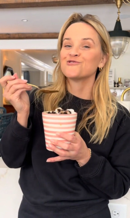 Reese Witherspoon doubles down on eating snow: we drank water out of the hose