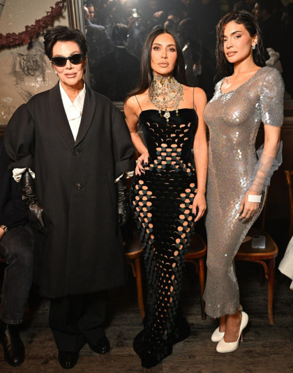 Kim Kardashian & Kylie Jenner vamped it up for the PFW Margiela show