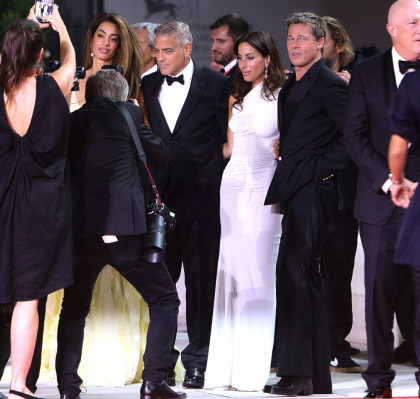 Brad Pitt made his red-carpet debut with Ines de Ramon at the 'Wolfs' premiere