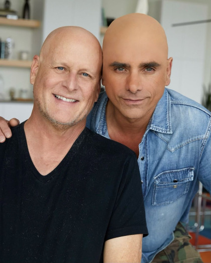 John Stamos wore a bald cap for 'cancer solidarity' with Dave Coulier