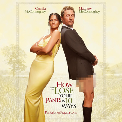 Matthew McConaughey and Camila Alves recreated the 'How to Lose a Guy' poster