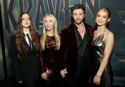 Aaron Taylor Johnson, 34, attended the 'Kraven' premiere with his 57-year-old wife