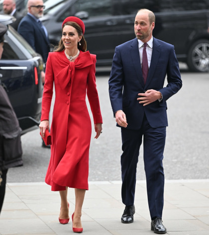 Has Princess Kate switched her 'signature color' from blue to scarlet-red'