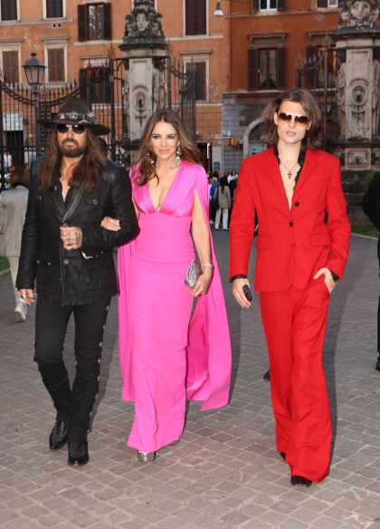 Billy Ray Cyrus and Elizabeth Hurley made their red carpet debut in Rome Billy Ray Cyrus and Elizabeth Hurley made their red carpet debut in Rome