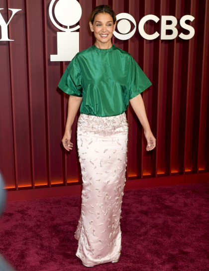 Katie Holmes wore Prada at the Tony Awards: one of the worst looks of the night? Katie Holmes wore Prada at the Tony Awards: one of the worst looks of the night?