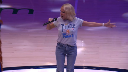 Kristin Chenoweth's rendition of the National Anthem at the NBA finals was polarizing Kristin Chenoweth's rendition of the National Anthem at the NBA finals was polarizing