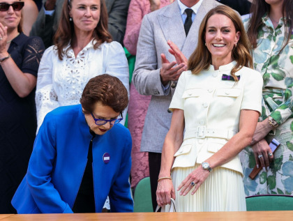 Princess Kate wore an eternity-band 'ring stack?, gee, wonder who inspired her' Princess Kate wore an eternity-band 'ring stack?, gee, wonder who inspired her'