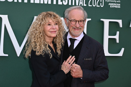Steven Spielberg celebrates becoming an EGOT after winning his first Grammy