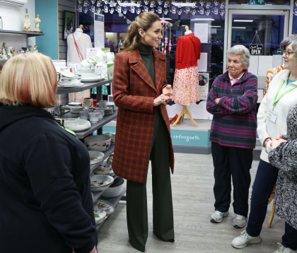 Princess Kate wore a vintage Welsh tapestry coat from the '60s in Pembrokeshire