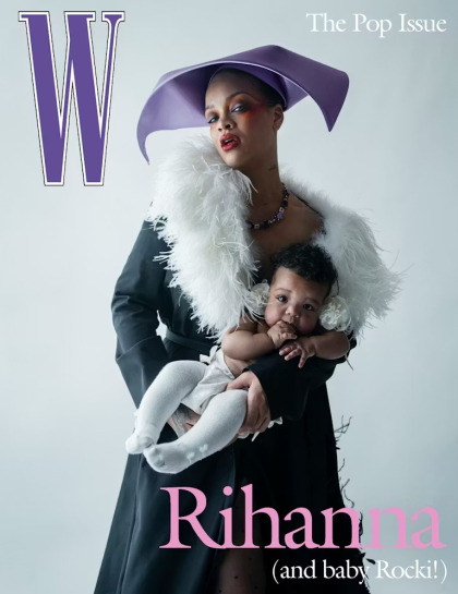 Rihanna debuts her baby girl Rocki on the cover of W Magazine